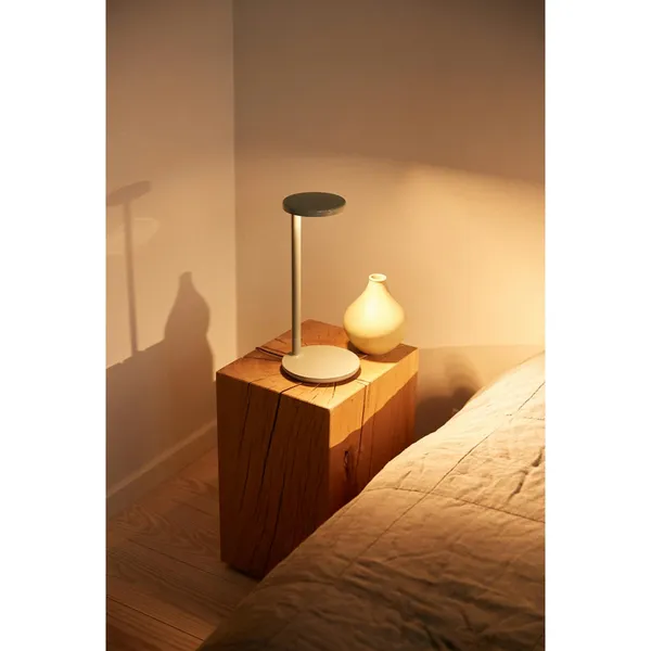 Oblique Table Lamp Gray