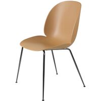 Beetle Spisestol Konisk Base Sort Krom/Amber