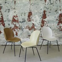 Beetle Dining Chair Conic Base/ Matt Black/ Alabaster White 4 Pcs.