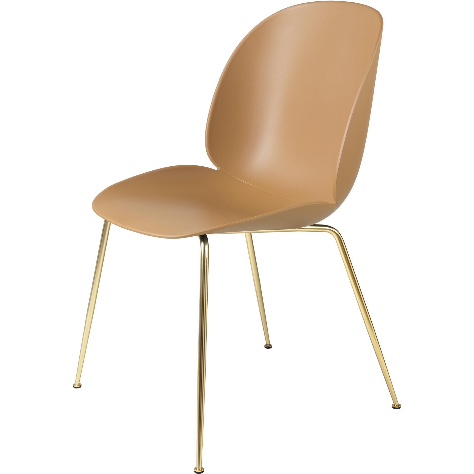 Beetle Spisestol Konisk Base Messing Matt/Amber
