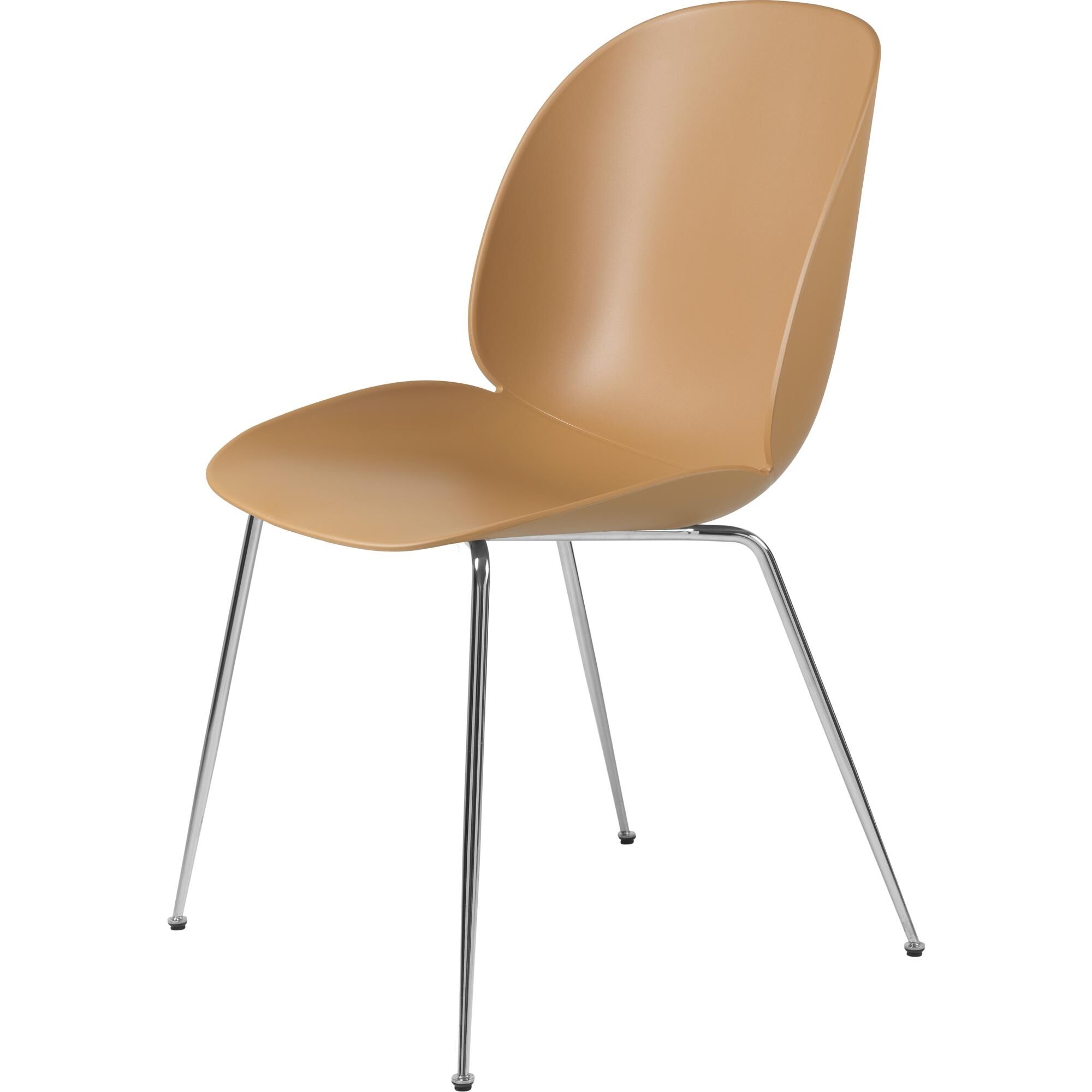 Beetle Spisestol Konisk Base Krom/Amber
