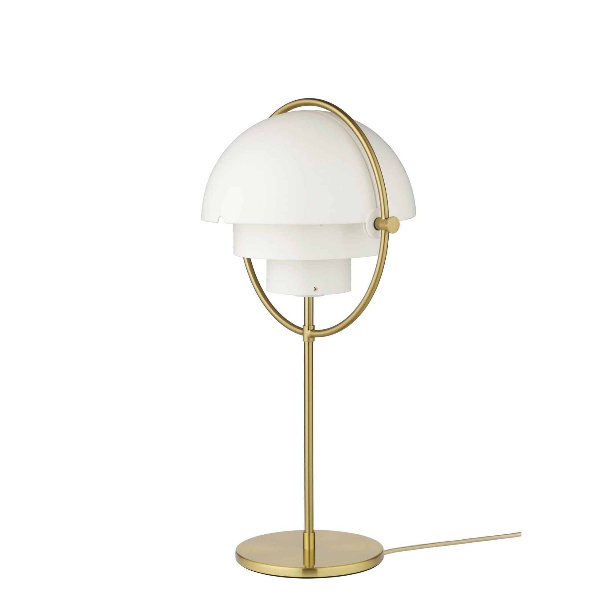 Lampe à Poser Multi-Lite Laiton & Blanc