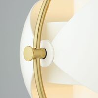 Lampe à Poser Multi-Lite Laiton & Blanc
