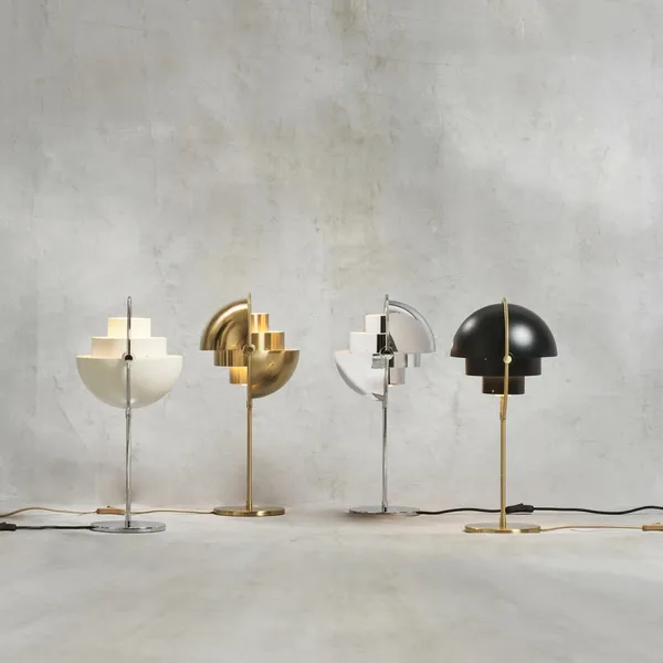 Lampe à Poser Multi-Lite Laiton & Blanc