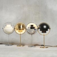 Lampe à Poser Multi-Lite Chrome & Noir