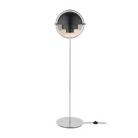 Lampadaire Multi-Lite Chrome & Noir