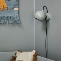 Ball Wall Lamp Matt Petroleum Blue
