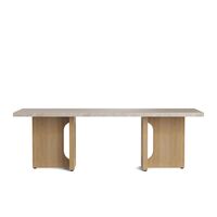 Androgyne Couchtisch Natureiche/Kunis Breccia Sand