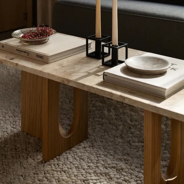 Androgyne Coffee Table Natural Oak/Kunis Breccia Sand