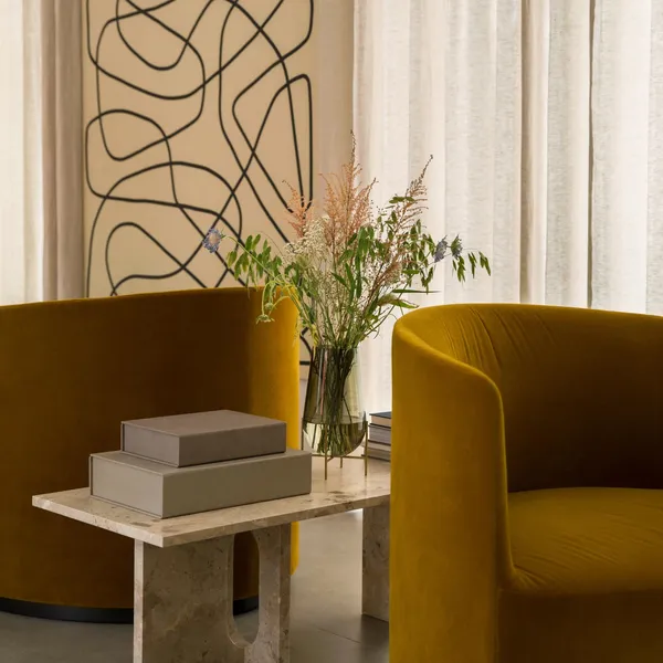Androgyne Coffee Table Walnut/Kunis Breccia Sand