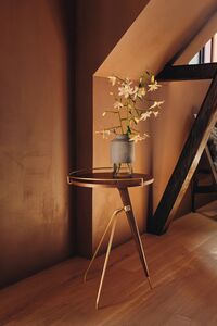 Umanoff Coffee Table Low Walnut/ Matt Lacquered Brass