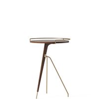 Umanoff Coffee Table High Walnut/ Matt Lacquered Brass