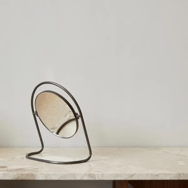 Nimbus Table Mirror Bronzed Brass