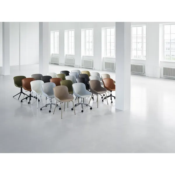 Silla de Oficina Hyg con Ruedas Aluminio/ Negro