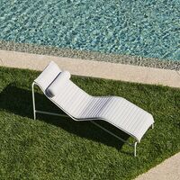Appui-tête Pour Palissade Chaise Longue Gris Ciel