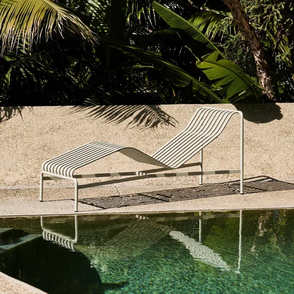 Palissade Chaiselongue Grau