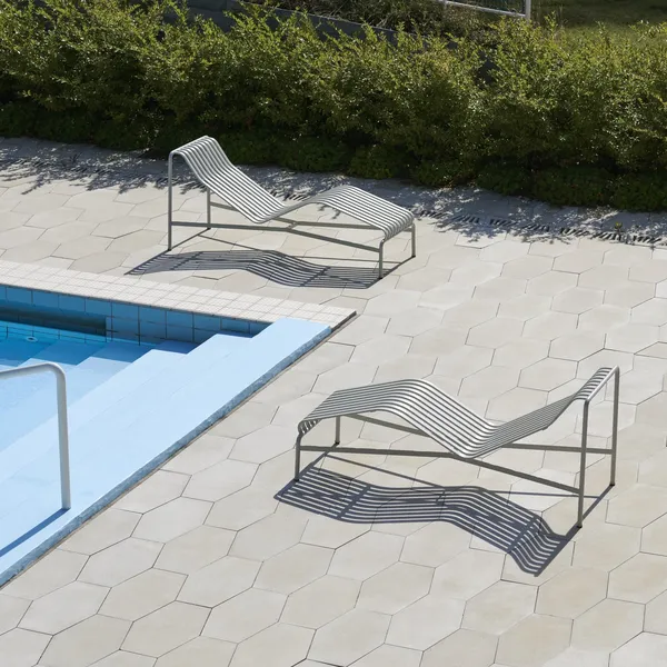 Palissade Chaiselongue Grau
