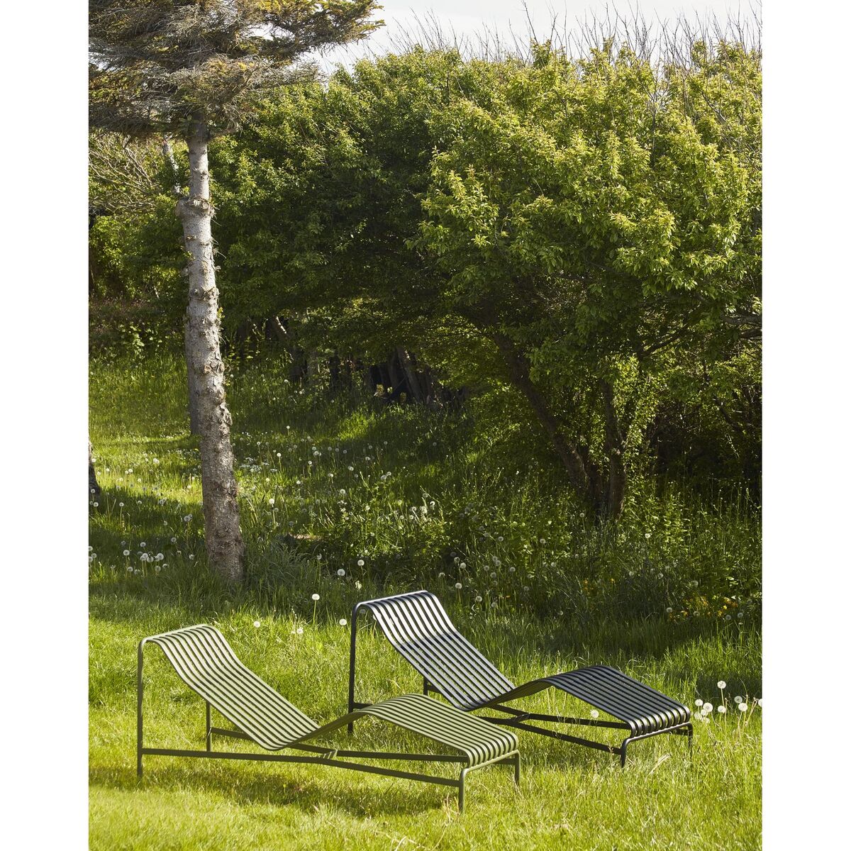 Palissade Chaise Longue Varmgalvaniseret Stål