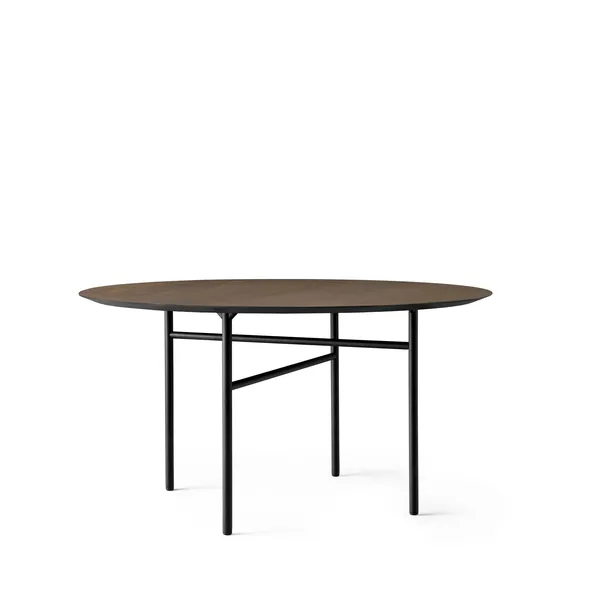 Snaregade Dining Table Round Ø138 Black & Dark Stained Oak