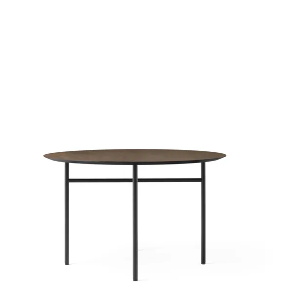 Snaregade Dining Table Round Ø120 Black & Dark Stained Oak