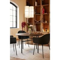 Snaregade Dining Table Round Ø120 Black & Dark Stained Oak