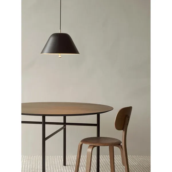 Snaregade Dining Table Round Ø120 Black & Dark Stained Oak