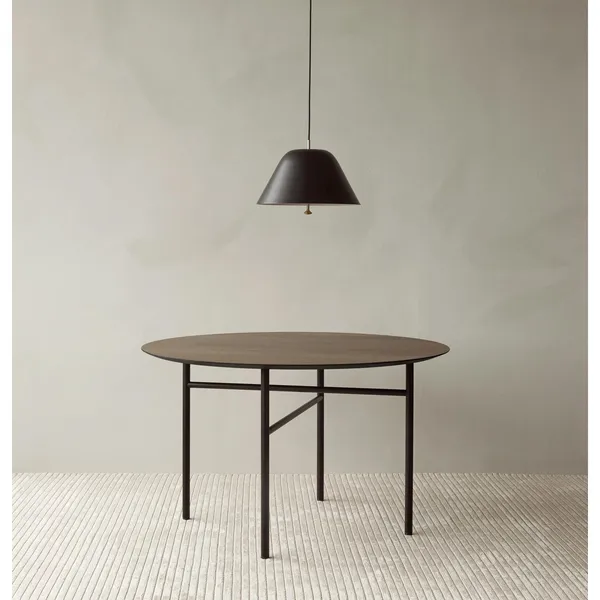 Snaregade Dining Table Round Ø120 Black & Dark Stained Oak