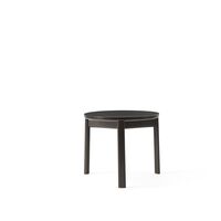 Passage Round Coffee Table Ø50 Dark Lacquered Oak