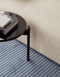 Passage Round Coffee Table Ø50 Dark Lacquered Oak