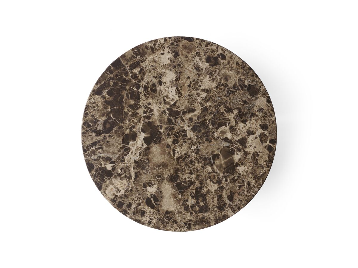 Androgyne Table Top For Side Table Ø42 Emperador Dark Marble