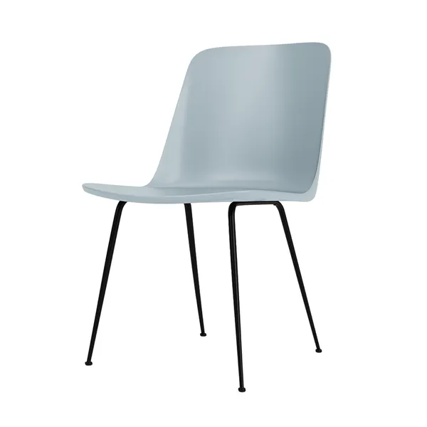 Rely HW6 Dining Chair Without Armrest Light Blue/ Black