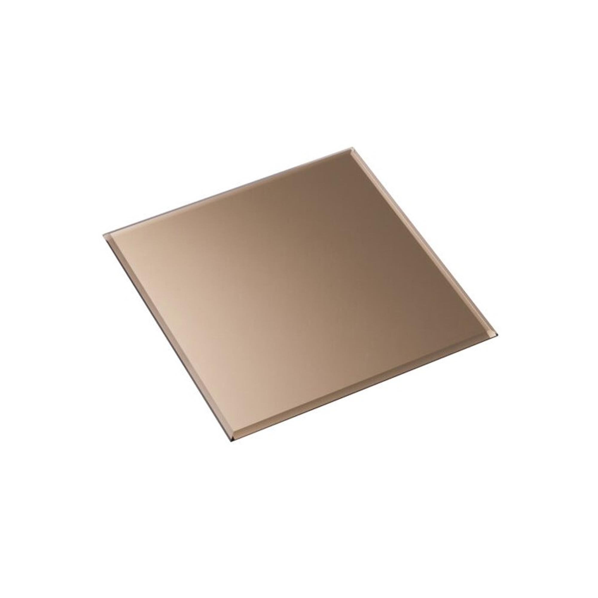 TISSU Nagel Base en Verre Carré 27x27 Brun Fumé