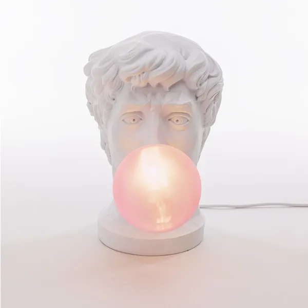 Wonder Table Lamp White/ Pink