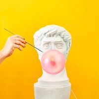 Wonder Tafellamp Wit/ Roze