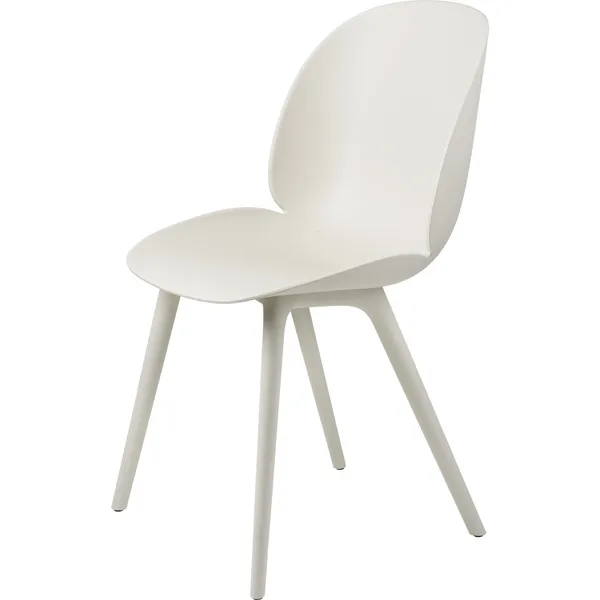 Beetle Outdoor Dining Chair Plastic Alabaster White