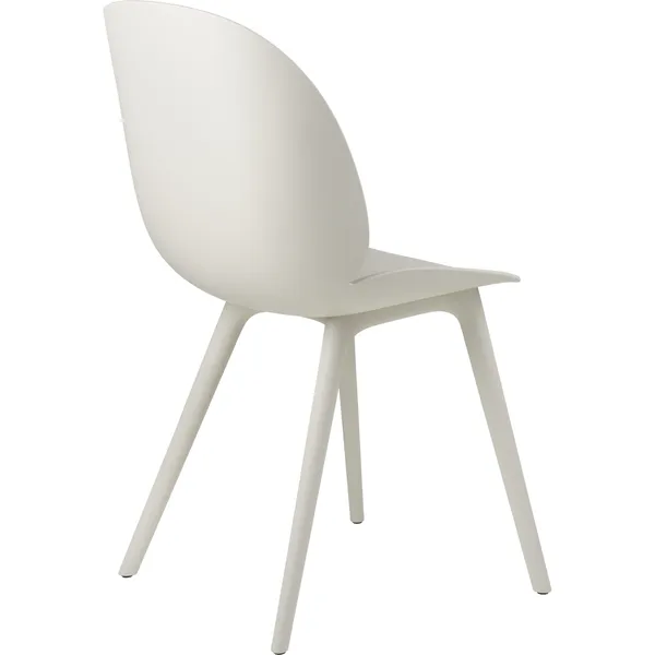 Beetle Outdoor Dining Chair Plastic Alabaster White