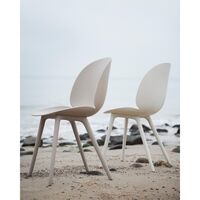 Beetle Utendørs Spisestol Plast Beige