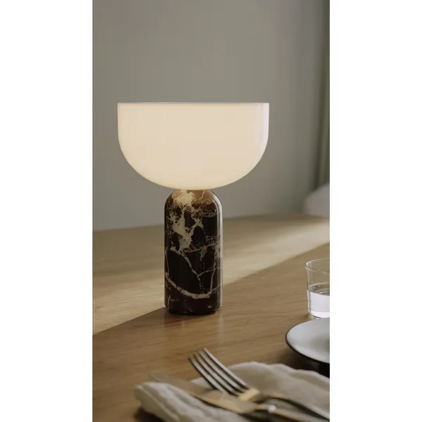 Kizu Table Lamp Gray Marble Large