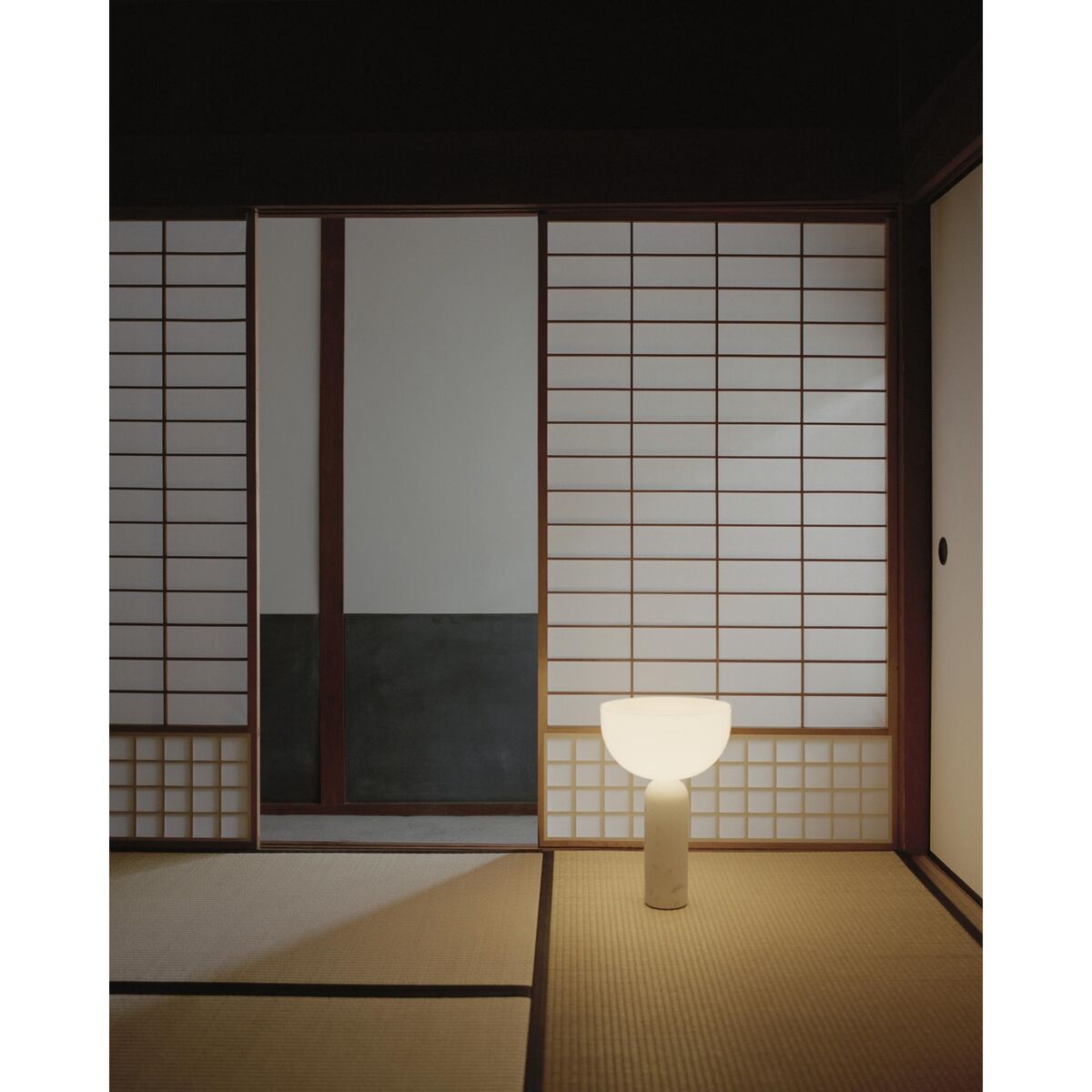 Kizu Tischlampe Aus Grau Marmor, Groß
