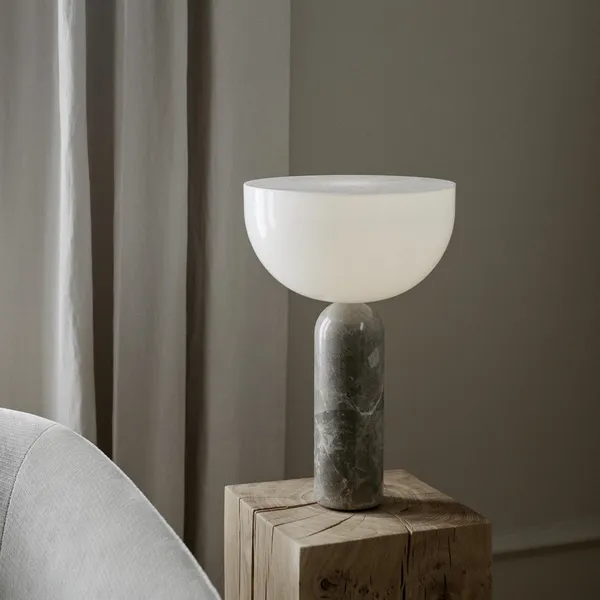 Kizu Table Lamp Gray Marble Large