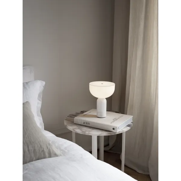 Kizu Table Lamp Gray Marble Large