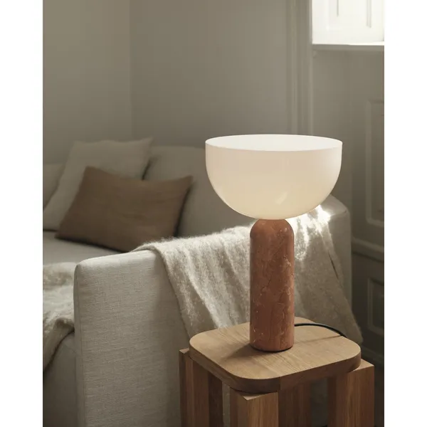 Kizu Table Lamp Gray Marble Large