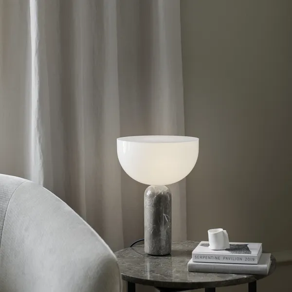 Kizu Table Lamp Gray Marble Small