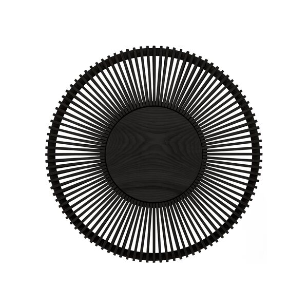Lampada da Parete/ Plafoniera Clava Up Grande in Nero Nero