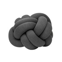 Knotenkissen XL Grau