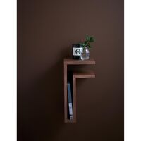 F-Shelf Shelf Right Walnut