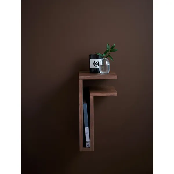 F-Shelf Shelf Right Walnut