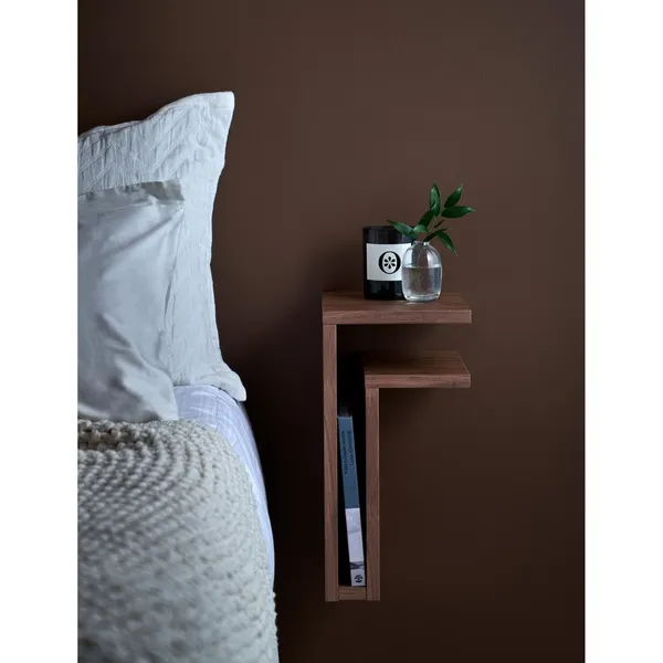 F-Shelf Shelf Right Walnut