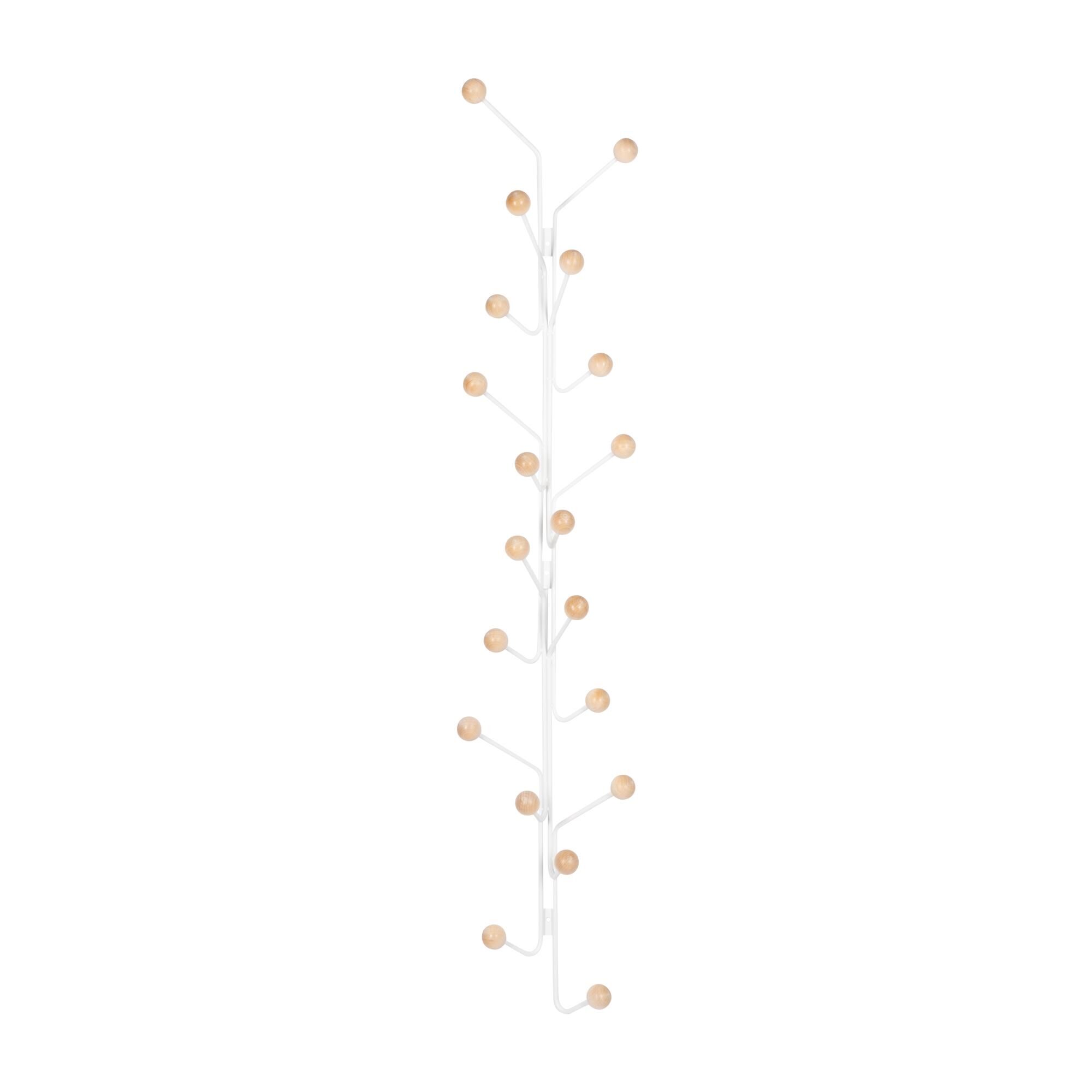 Porte-manteau Vertical Bill Blanc/ Bouleau