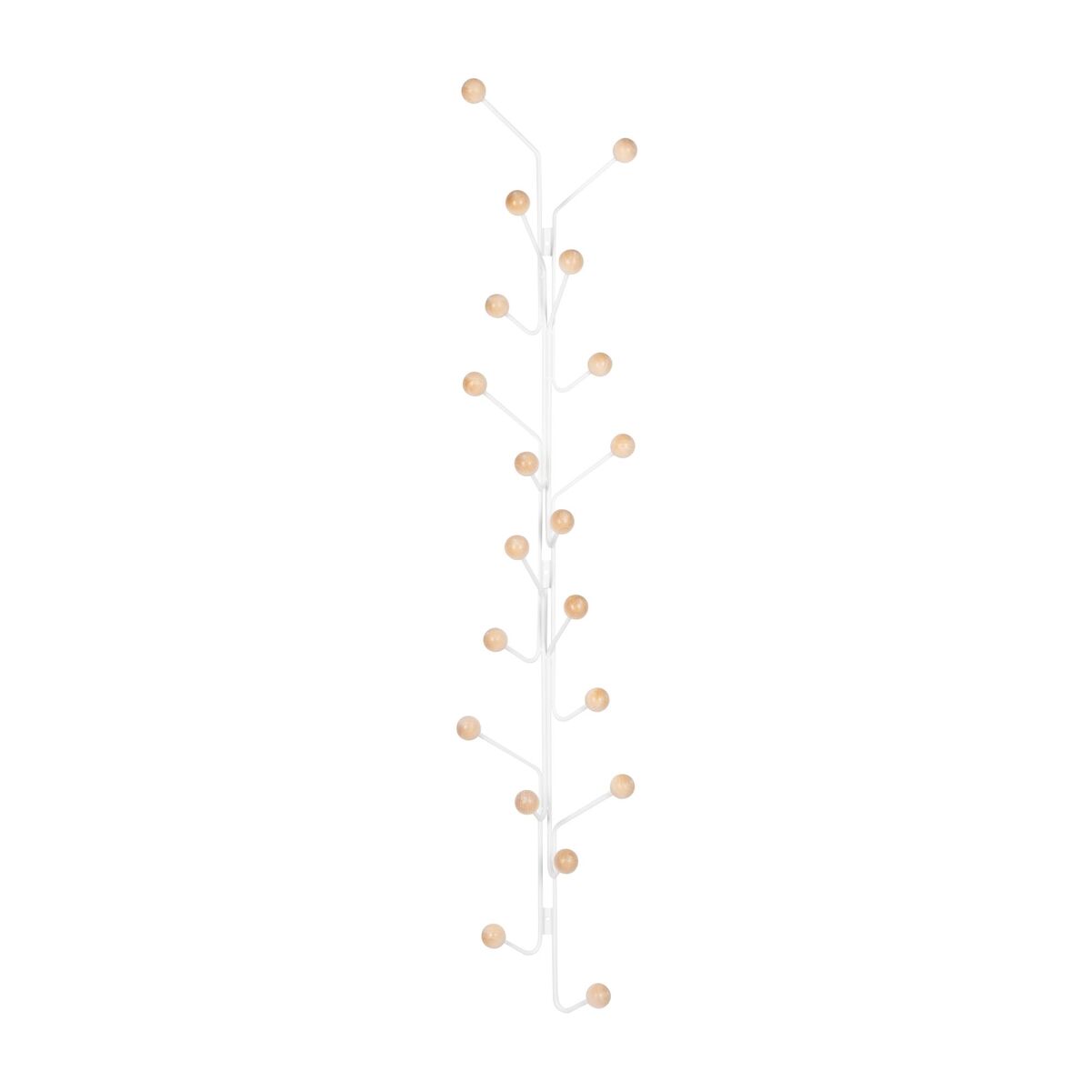 Bill Vertical Coat Rack White/ Birch